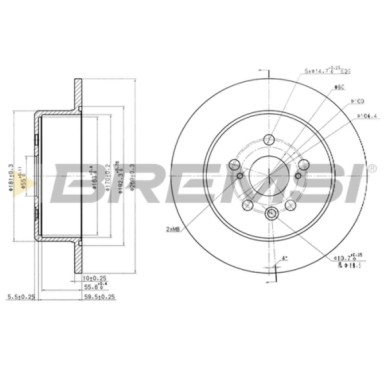 CD6705S.JPG Coppia Dischi Freno Posteriore 92090700 Toyota Carina E Carina E Tre Volumi Pieno