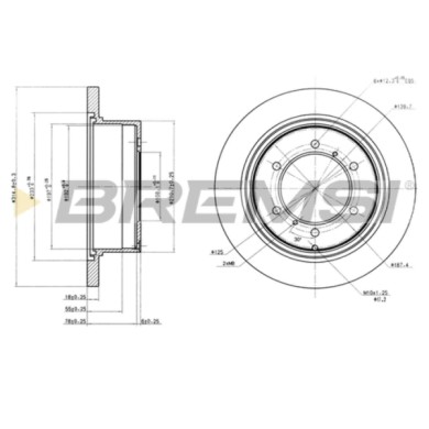 CD6715S.JPG Coppia Dischi Freno Posteriore 92093100 Mitsubishi Pajero Ii Canvas Top (v2w V4w)