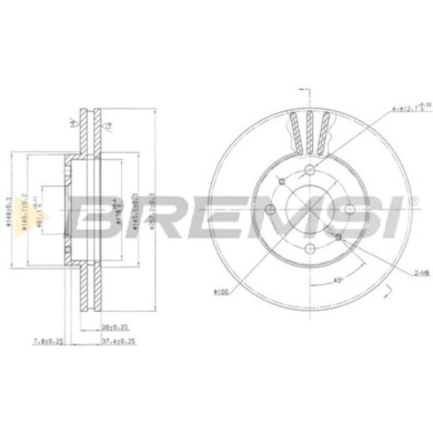 CD6716V.JPG Coppia Dischi Freno Anteriore 92096700 Nissan Sunny Iii Hatchback 100 Nx Almera I Hatchback Sunny Iii Liftback Venti