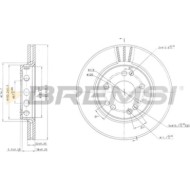 CD6728V.JPG Coppia Dischi Freno Anteriore 92060300 Mercedes-benz 124 Tre Volumi 124 T-model Classe E Classe E T-model Ventilato