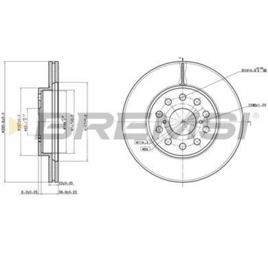 CD6749V.JPG Coppia Dischi Freno Posteriore 92149600 Toyota Mr 2 Ii Ventilato