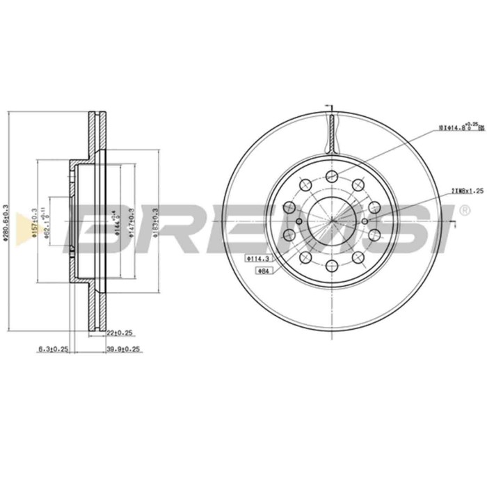 CD6749V.JPG Coppia Dischi Freno Posteriore 92149600 Toyota Mr 2 Ii Ventilato