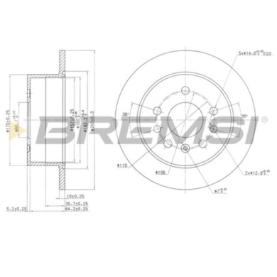 CD6756S.JPG Coppia Dischi Freno Posteriore 92068800 Opel Vectra A 2 Volumi /coda Spiovente (j89) Pieno