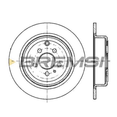 CD6757S.JPG Coppia Dischi Freno Posteriore 92074100 Peugeot 806 Fiat Ulysse Citroën Evasion Mpv/space Wagon Lancia Zeta Pieno