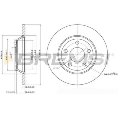 CD6759S.JPG Coppia Dischi Freno Anteriore 92071600 Audi A4 A4 Avant Pieno