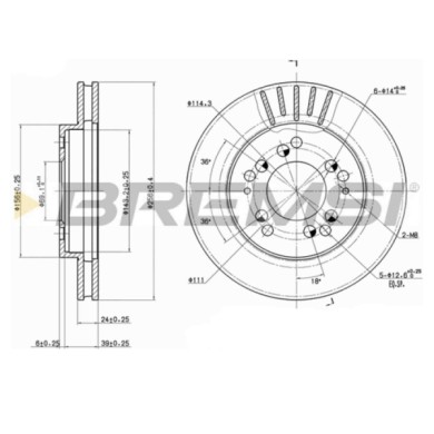 CD6761V.JPG Coppia Dischi Freno Anteriore 92094700 Mitsubishi Eclipse I Ventilato
