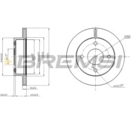 CD6770V.JPG Coppia Dischi Freno Anteriore 92069800 Nissan Micra I Ventilato