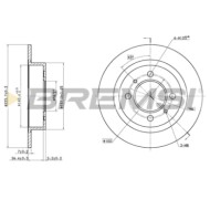 CD6790S.JPG Coppia Dischi Freno Posteriore 92080000 Nissan Sunny Iii (n14) Pieno