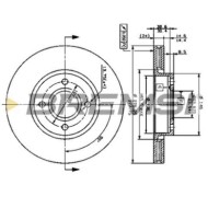 CD6801V.JPG Coppia Dischi Freno Anteriore 92075400 Ford Mondeo I (gbp)