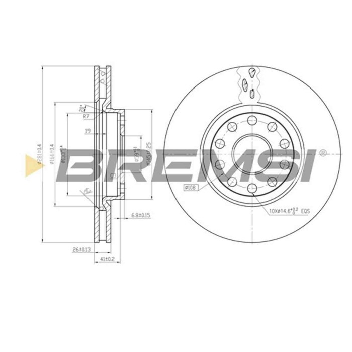 CD6802V.JPG Coppia Dischi Freno Anteriore 92093900 Lancia Kappa Kappa Sw Kappa Coupé Alfa Romeo 166 Ventilato