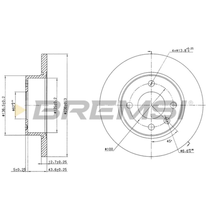 CD6813S.JPG Coppia Dischi Freno Anteriore 92090400 Skoda Favorit Favorit Forman Favorit Pick-up Pieno