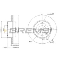 CD6813S.JPG Coppia Dischi Freno Anteriore 92090400 Skoda Favorit Favorit Forman Favorit Pick-up Pieno