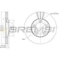 CD6826V.JPG Coppia Dischi Freno Anteriore 92093700 Hyundai H100 Autobus (p)