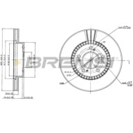 CD6829V.JPG Coppia Dischi Freno Anteriore 92101000 Honda Cr-v I (rd) Ventilato