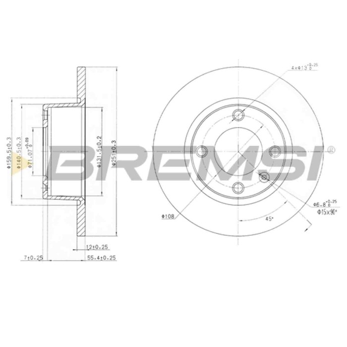 CD6840S.JPG Coppia Dischi Freno Posteriore 92076800 Citroën Xantia Break Pieno