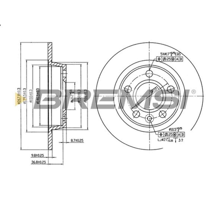 CD6847S.JPG Coppia Dischi Freno Posteriore 92074300 Volkswagen Sharan Ford Galaxy Seat Alhambra Nero
