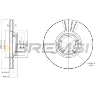 CD6848V.JPG Coppia Dischi Freno Anteriore 92088100 Ford Transit Autobus Transit Furgonato Transit Pianale Piatto/telaio Transit 