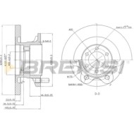 CD6852S.JPG Coppia Dischi Freno Anteriore 93095100 Iveco Daily I Furgonato Pieno S.f. Brembo