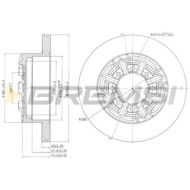 CD6858S.JPG Coppia Dischi Freno Posteriore 93089600 Iveco Daily Vi Furgonato Pieno S.f. Brembo