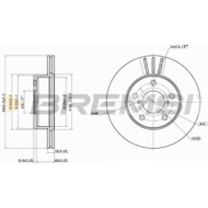 CD6876V.JPG Coppia Dischi Freno Anteriore 92081800 Subaru Impreza Tre Volumi (gc) Ventilato