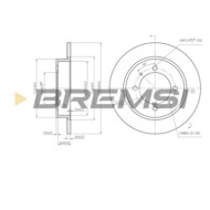 CD6886S.JPG Coppia Dischi Freno Posteriore 92083000 Mitsubishi Carisma (da) Pieno
