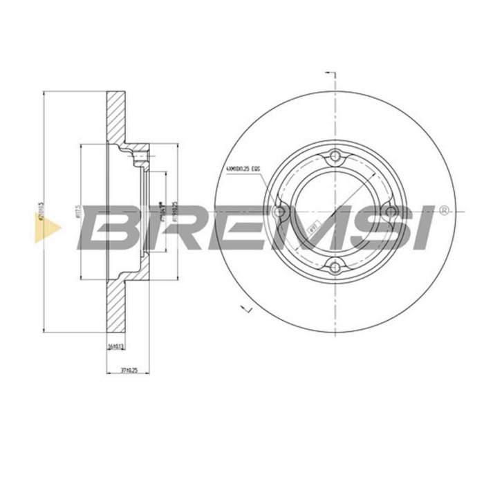 CD6968S.JPG Coppia Dischi Freno Anteriore 98200 Daihatsu Hijet Autobus (s85) Pieno
