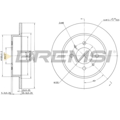 CD6988S.JPG Coppia Dischi Freno Posteriore 92171203 Mitsubishi Colt Iv (caa) Pieno