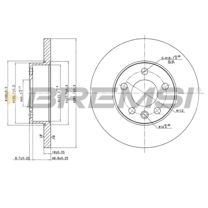 CD7011S.JPG Coppia Dischi Freno Anteriore 92083700 Volkswagen Transporter T4 Autobus (70b 70c 7db 7dk 70j 70k 7dc 7