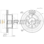 CD7013V.JPG Coppia Dischi Freno Anteriore 92105400 Mercedes-benz Pullmann (w100) S.f. Ate / Perrot