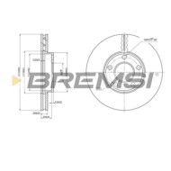 CD7014V.JPG Coppia Dischi Freno Anteriore 92083600 Volkswagen Passat Passat Variant Ventilato