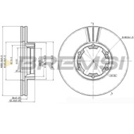 CD7016V.JPG Coppia Dischi Freno Anteriore 93191900 Nissan Trade Pianale Piatto/telaio Trade Furgonato Ventilato