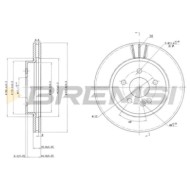 CD7036V.JPG Coppia Dischi Freno Anteriore 92089900 Mercedes-benz Classe M Ventilato