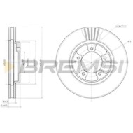 CD7039V.JPG Coppia Dischi Freno Anteriore 92093400 Toyota Hiace Iv Autobus Hiace Iv Furgonato Ventilato