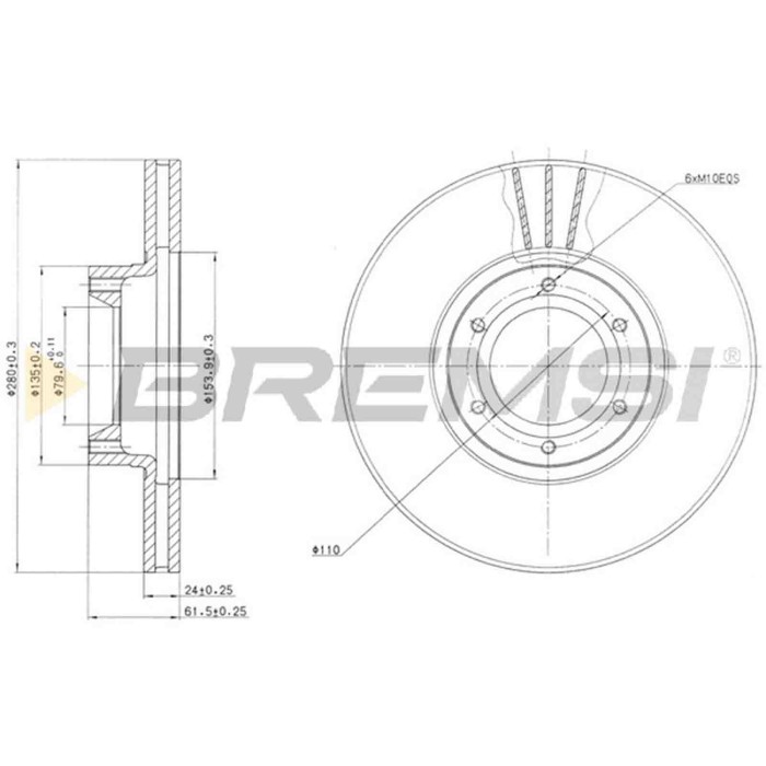 CD7067V.JPG Coppia Dischi Freno Anteriore 92097700 Renault Master Ii Furgonato (fd)