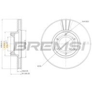 CD7067V.JPG Coppia Dischi Freno Anteriore 92097700 Renault Master Ii Furgonato (fd)
