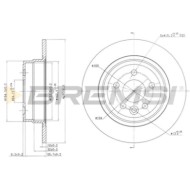 CD7081S.JPG Coppia Dischi Freno Posteriore 92103500 Rover 75 75 Tourer Mg Mg Zt Mg Zt- T Nero