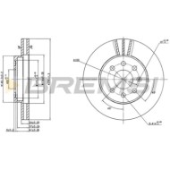 CD7097V.JPG Coppia Dischi Freno Anteriore 92102600 Daewoo Nubira (j100)