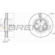 CD7107V.JPG Coppia Dischi Freno Anteriore 92099000 Jaguar S-type Lincoln Ls Ventilato