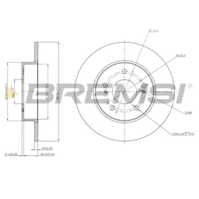CD7110S.JPG Coppia Dischi Freno Posteriore 92113100 Nissan Maxima / Maxima Qx Iv (a32) Pieno