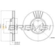 CD7113V.JPG Coppia Dischi Freno Anteriore 92110000 Ford Transit Autobus Transit Furgonato Transit Pianale Piatto/telaio Nero