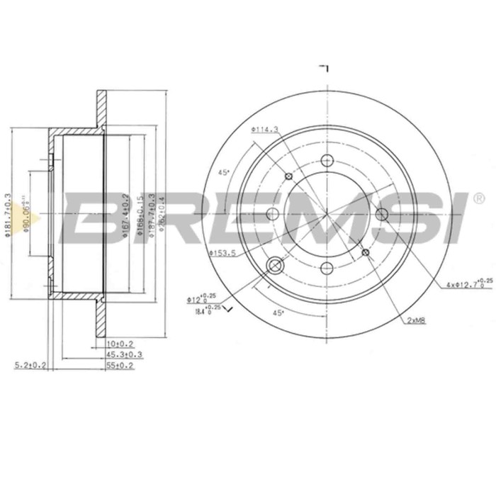 CD7141S.JPG Coppia Dischi Freno Posteriore 92104000 Fiat Punto (176) Pieno