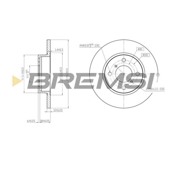CD7148S.JPG Coppia Dischi Freno Anteriore 92110800 Opel Agila (a) (h00)