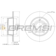 CD7190S.JPG Coppia Dischi Freno Posteriore 92104100 Audi A6 A6 Avant Pieno