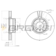 CD7202V.JPG Coppia Dischi Freno Anteriore 92107100 Bmw 5 5 Touring Nero