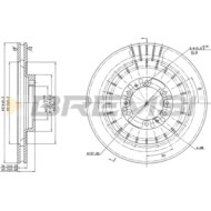 CD7212V.JPG Coppia Dischi Freno Anteriore 92144800 Mitsubishi Pajero Sport I Galloper Pajero Sport Van I Nero