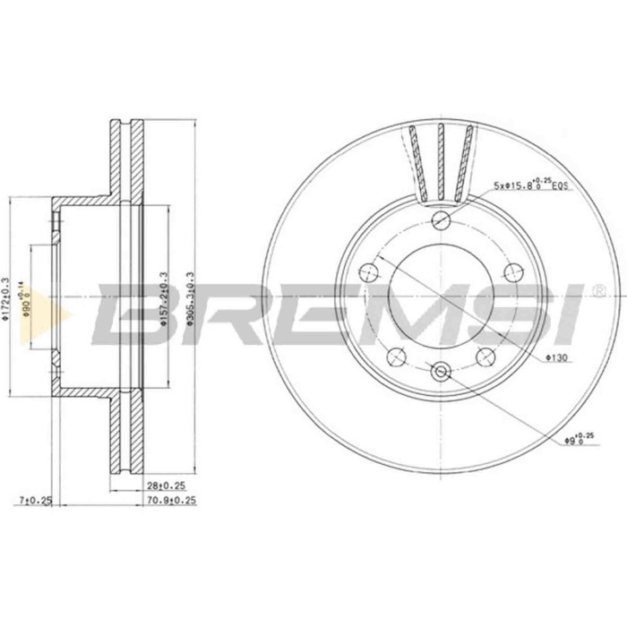 CD7217V.JPG Coppia Dischi Freno Anteriore 92115900 Renault Master Ii Furgonato (fd)