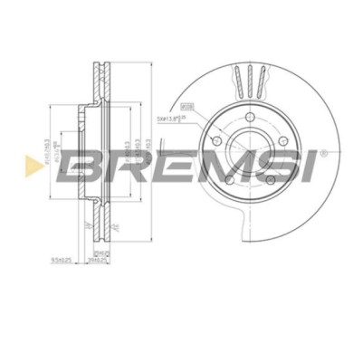 CD7222V.JPG Coppia Dischi Freno Anteriore 92141200 Ford C-max (dm2)
