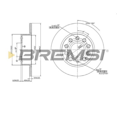 CD7224S.JPG Coppia Dischi Freno Posteriore 92120900 Seat Leon (1p1)