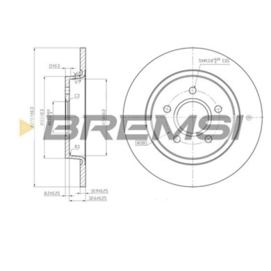 CD7227S.JPG Coppia Dischi Freno Posteriore 92130600 Volvo C30 (533)