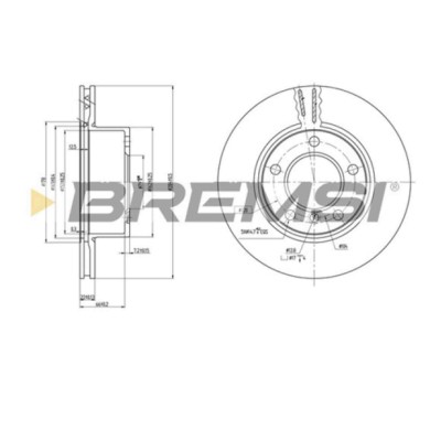 CD7228V.JPG Coppia Dischi Freno Anteriore 92132700 Bmw 1 Nero